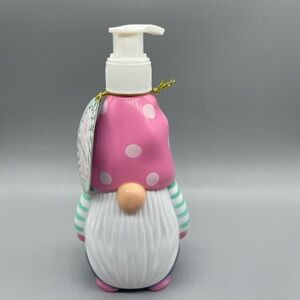 Pink & White Gnome Soap Dispensers x 2, Vanilla Frosting Scent, 10.1 fl oz, NWT